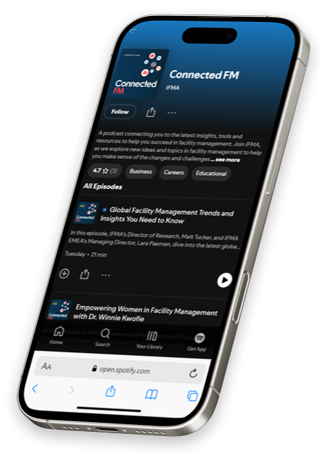 ConnectedFM app on smartphone
